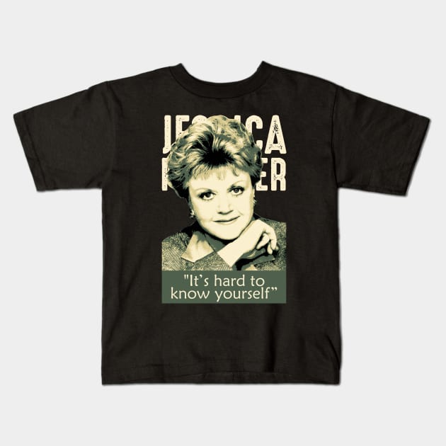 Jessica Fletcher Quote Kids T-Shirt by mia_me